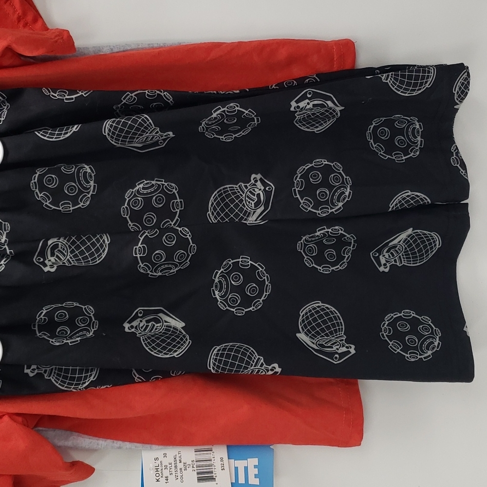 Fortnite pajamas size 12 short set Boys Video Game Kids - Picture 3 of 4